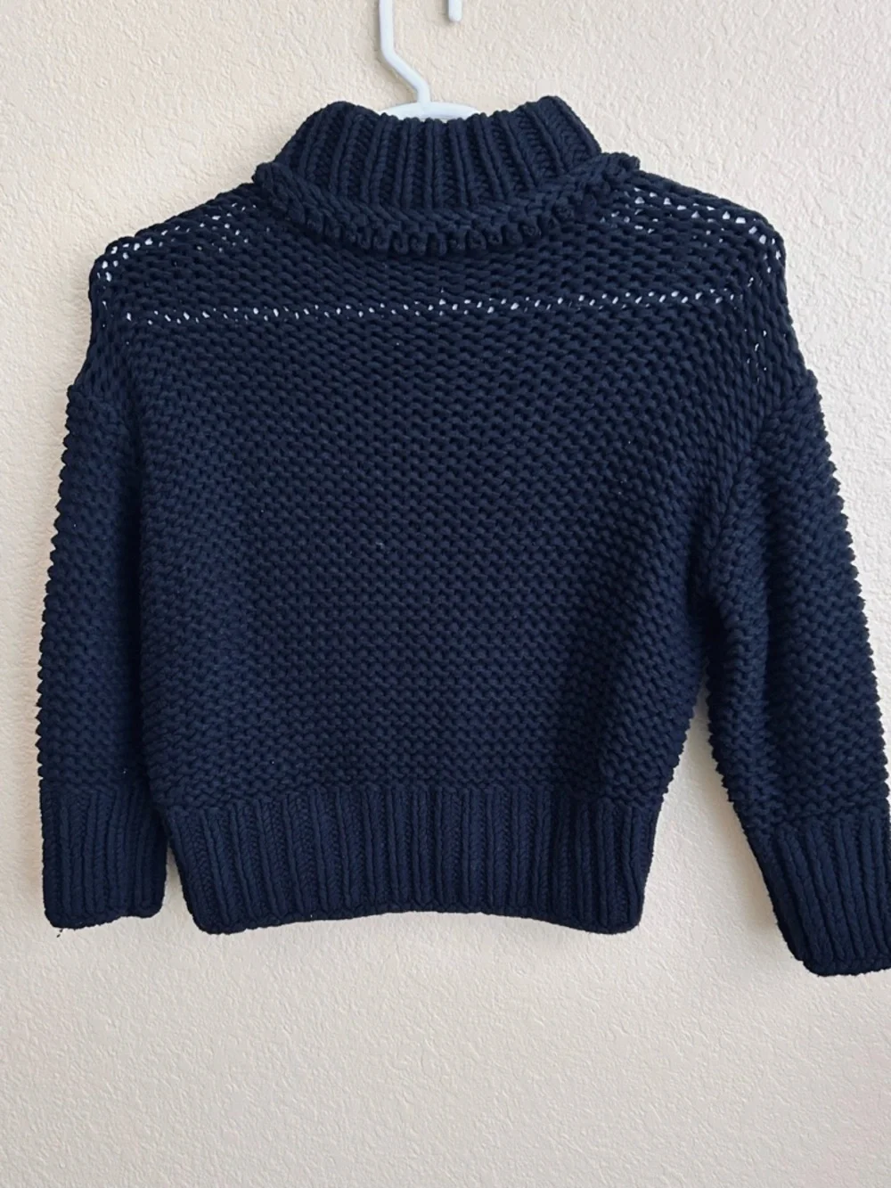 Free People My Only Sunshine Black Chunky Knit Sweater